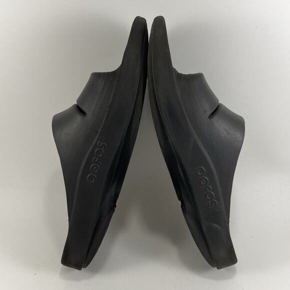 Oofos Ooahh Slide Sandals Mens Size 9 Black Comfort Recovery Shoes, Womens 11 - Picture 6 of 9
